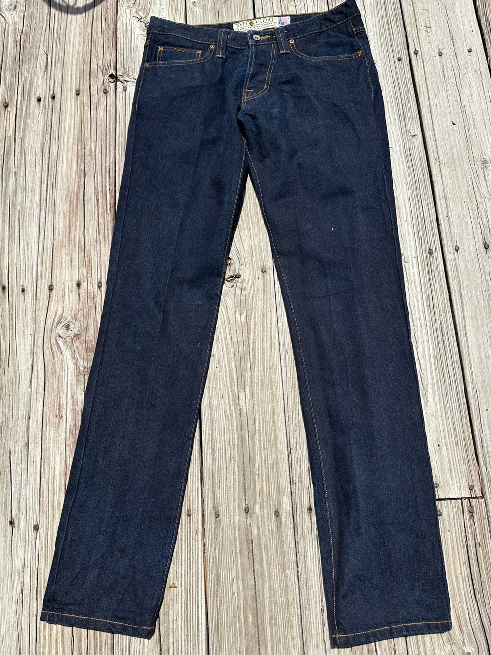 Deth Killers Asphalt-Resistant Garments Men’s Jeans 33x35 Made USA Dark Indigo
